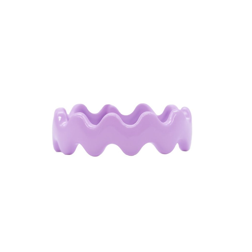 Purple Wavey Colorful Enamel Ring